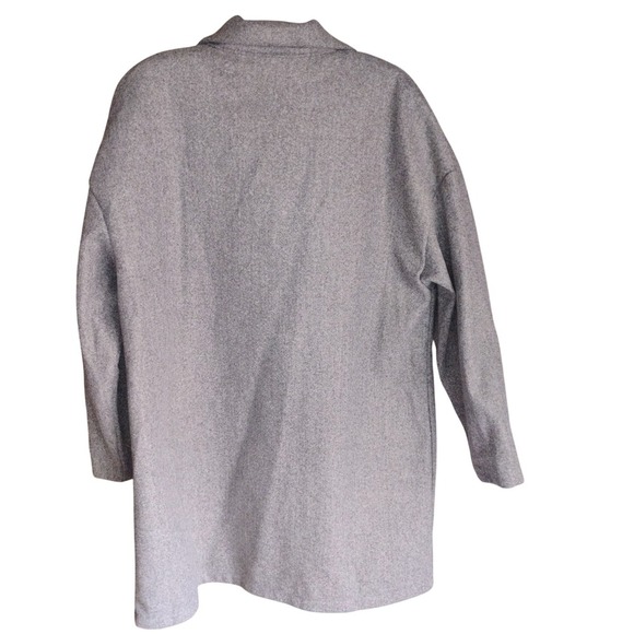 Gray Double Breasted Coat Oversized Pockets Minimalist size XXL New condition - Picture 3 of 5